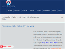 Tablet Screenshot of cuocsongdungnghia.com